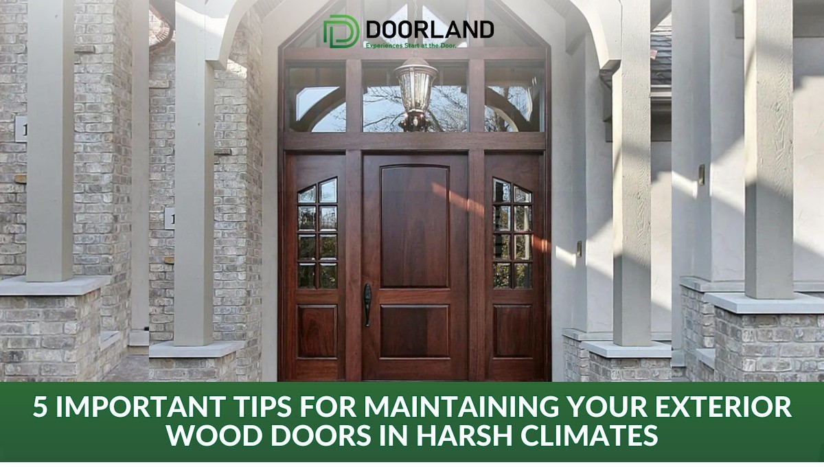 5 Important Tips for Maintaining Your Exterior Wood Doors in Harsh Climates
